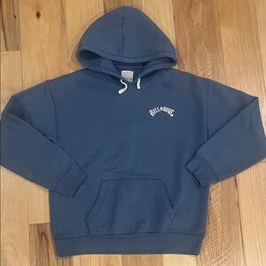 Billabong Blue Hoodie sweatshirt women medium Palm trees